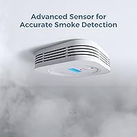 Vista 13 de AEGISLINK Detector de monóxido de carbono y humo interconectado, detector de humo y CO alimentado por batería, alarma inalámbrica interconectada