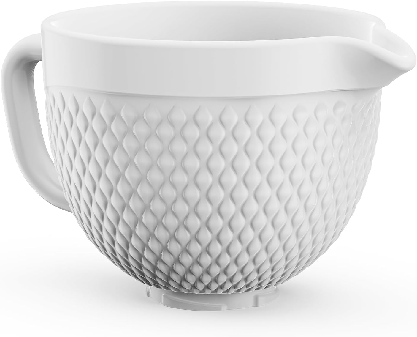 Ceramic Mixer Bowl For KitchenAid all 4.5-5 Quart Tilt-Head Stand Mixers, 5 qt Mixing Bowl For Kitchen Aid Accessories and Attachments with Handle