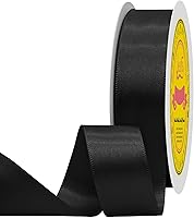 Vista 42 de Cinta de satén plateada de doble cara de 1-1/2 pulgadas x 50 yardas, cinta plateada de poliéster para envolver regalos, muy adecuada para bodas