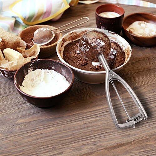 Jenaluca Cupcake Scoop And Muffin Scooper - 18/8 Stainless Steel (Gift Pack, Jumbo) #TOP4