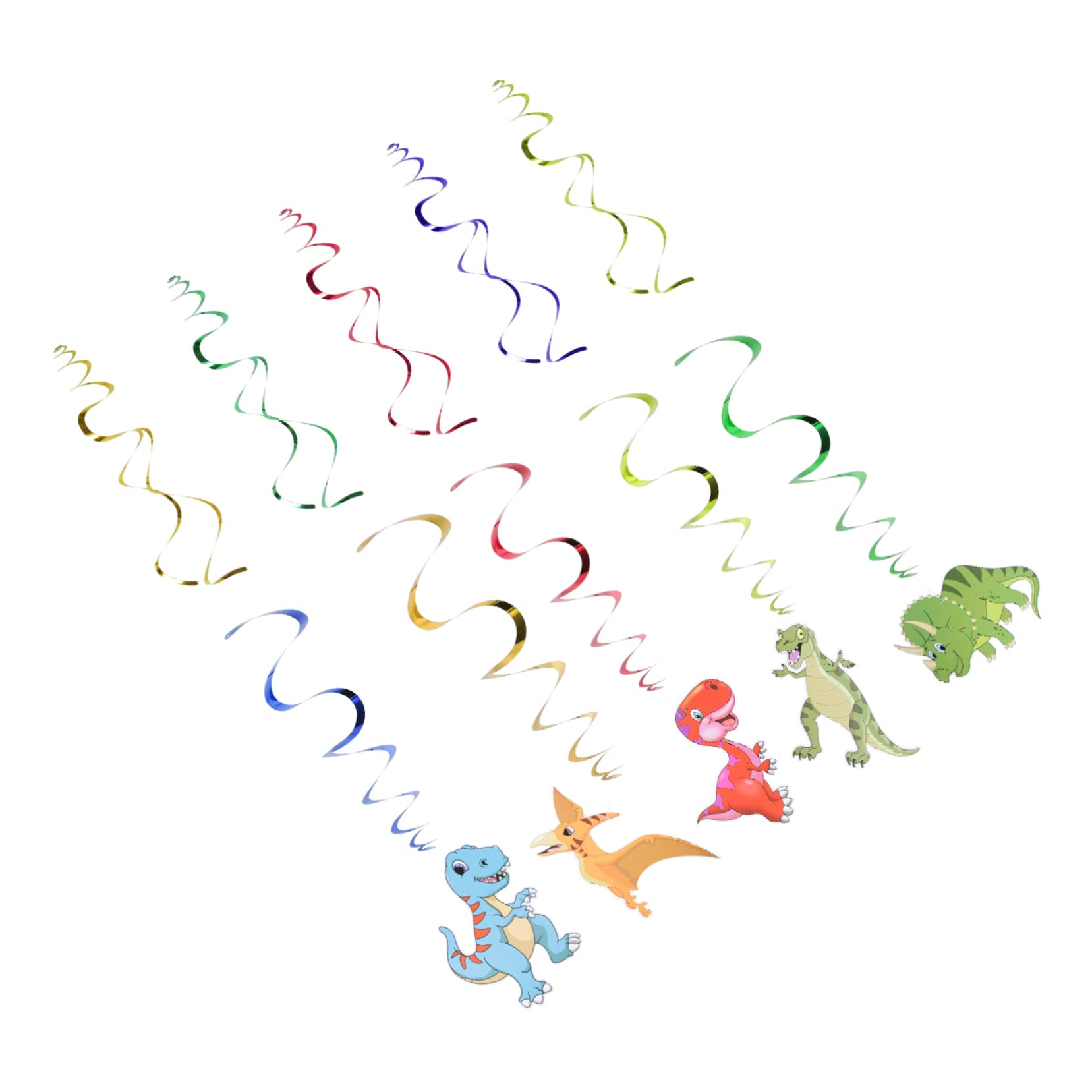 MAGICLULU 3 Set Di Decorazioni Per Feste Di Compleanno Per Bambini Vortici A Forma Di Dinosauro Sul Soffitto Divertenti Inviti Di Compleanno A Tema Dinosauro