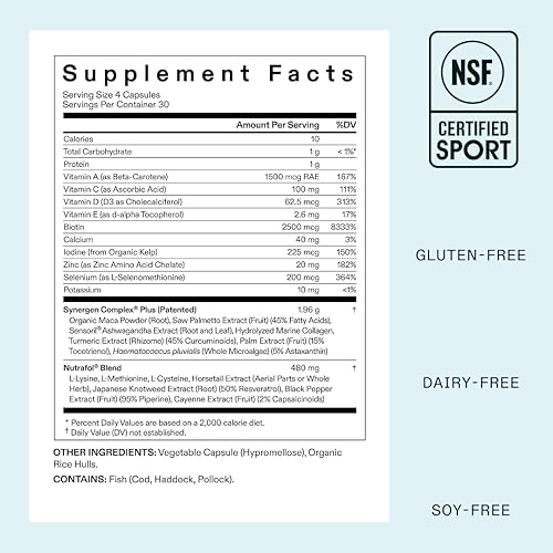 Miniatura 6 de Nutrafol Women's Balance Hair Growth Supplements, for Ages 45+, Clinically Proven for Visibly Thicker Hair and Scalp Coverage, Dermatologist