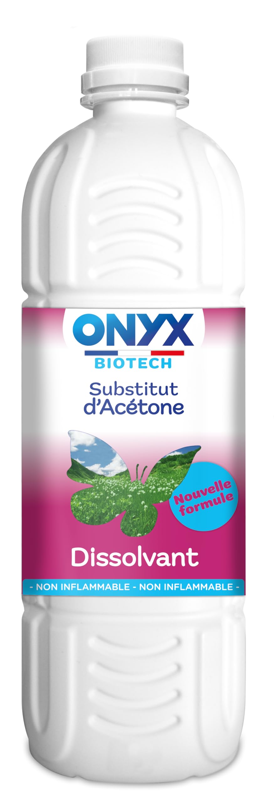 Onyx Biotech - Substitut d'Acétone pour Bricolage - Dissolvant, Dégraissant, Détachant Multi-​Surface, Colle, Vernis, Peinture, Feutre, Autocollant - Fabrication Française - 1L