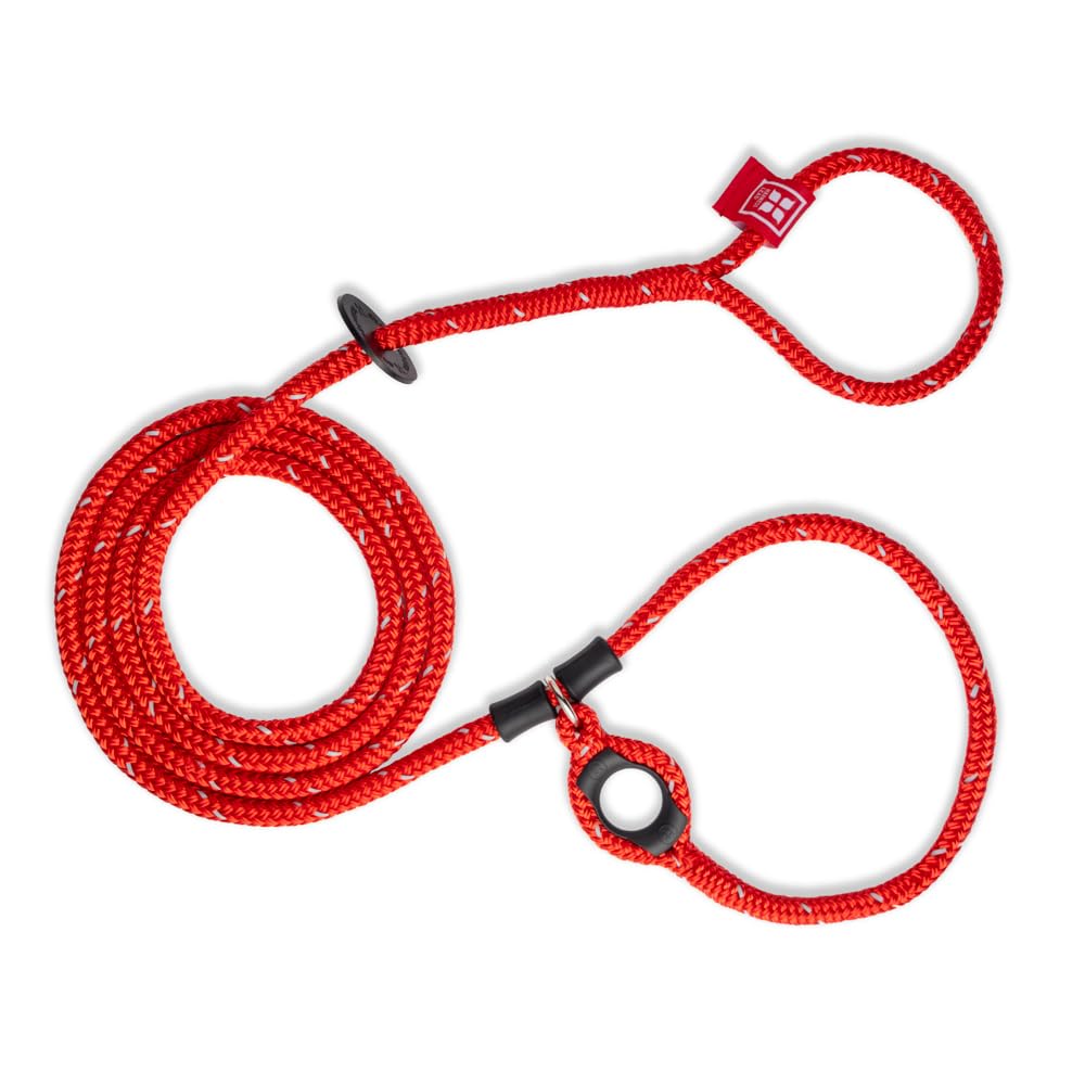 Harness Lead No Pull Dog Harness and Leash Set, Anti Pull Dog Harness for All Breeds and Sizes, One-Piece Cushioned Rope Design Safely Prevents Escaping and Pulling (Medium/Large, Red/Reflective)