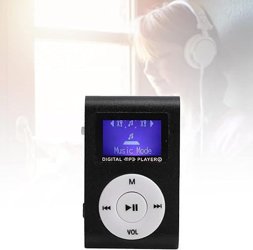 Miniatura 2 de Mini reproductor de MP3, reproductor de música portátil con clip, reproductor de MP3 de música clásica, dispositivo con pantalla LCD digital para