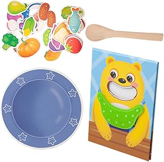 Hohopeti 1 De Juguetes De Alimentación Juguete Educativo De Madera Juguete De Alimentación Juguete De Madera para Niños Actividades De Aprendizaje De Jardín De Infantes