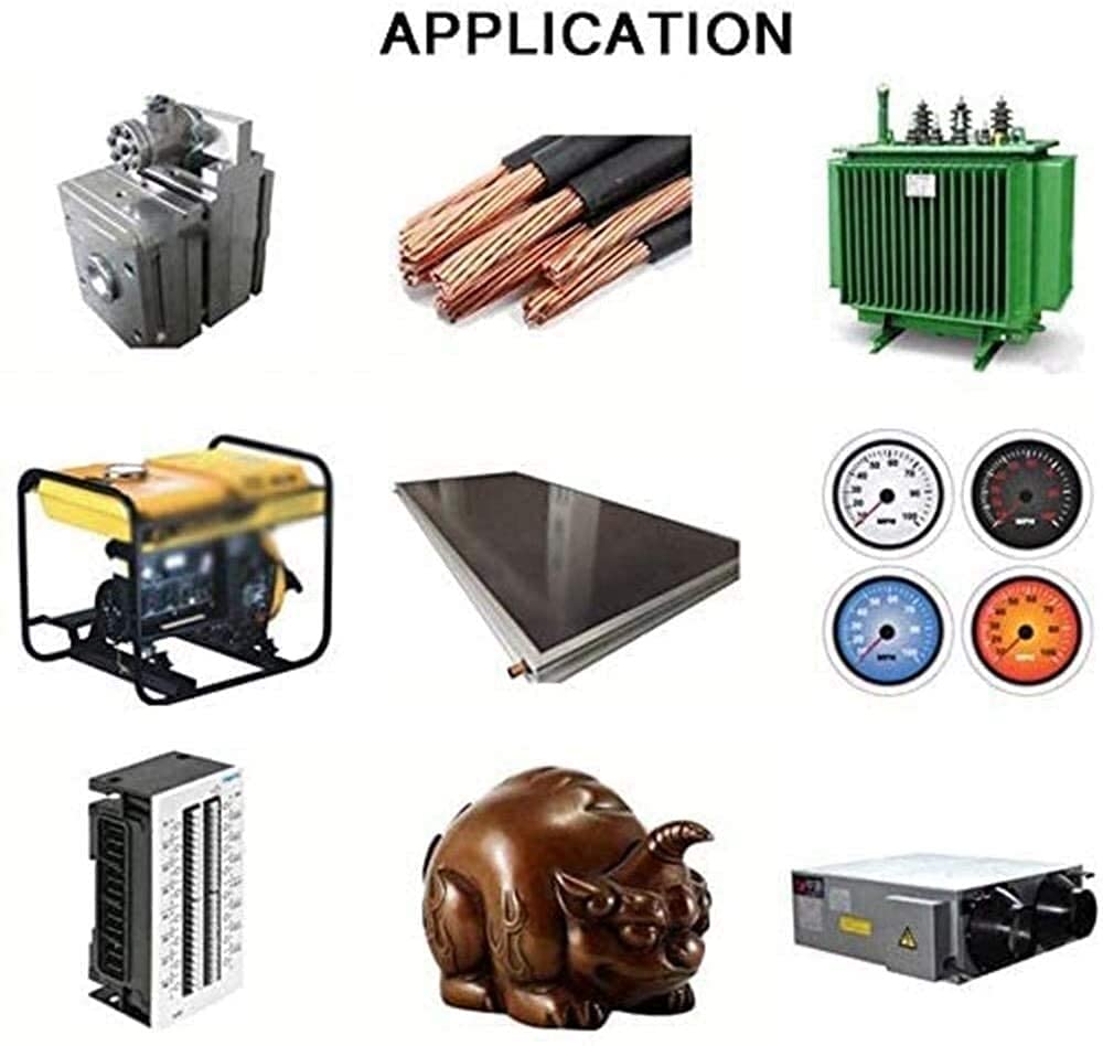 Metal Copper foil Pure Copper Sheet foil Copper Sheet Purple Copper Plate Thick 2.0mm 6 Different Sizes Copper Plate for Jewelry Crafts Handmade Material Brass Plate Brass Plate (2.0 * 200 * 200MM)