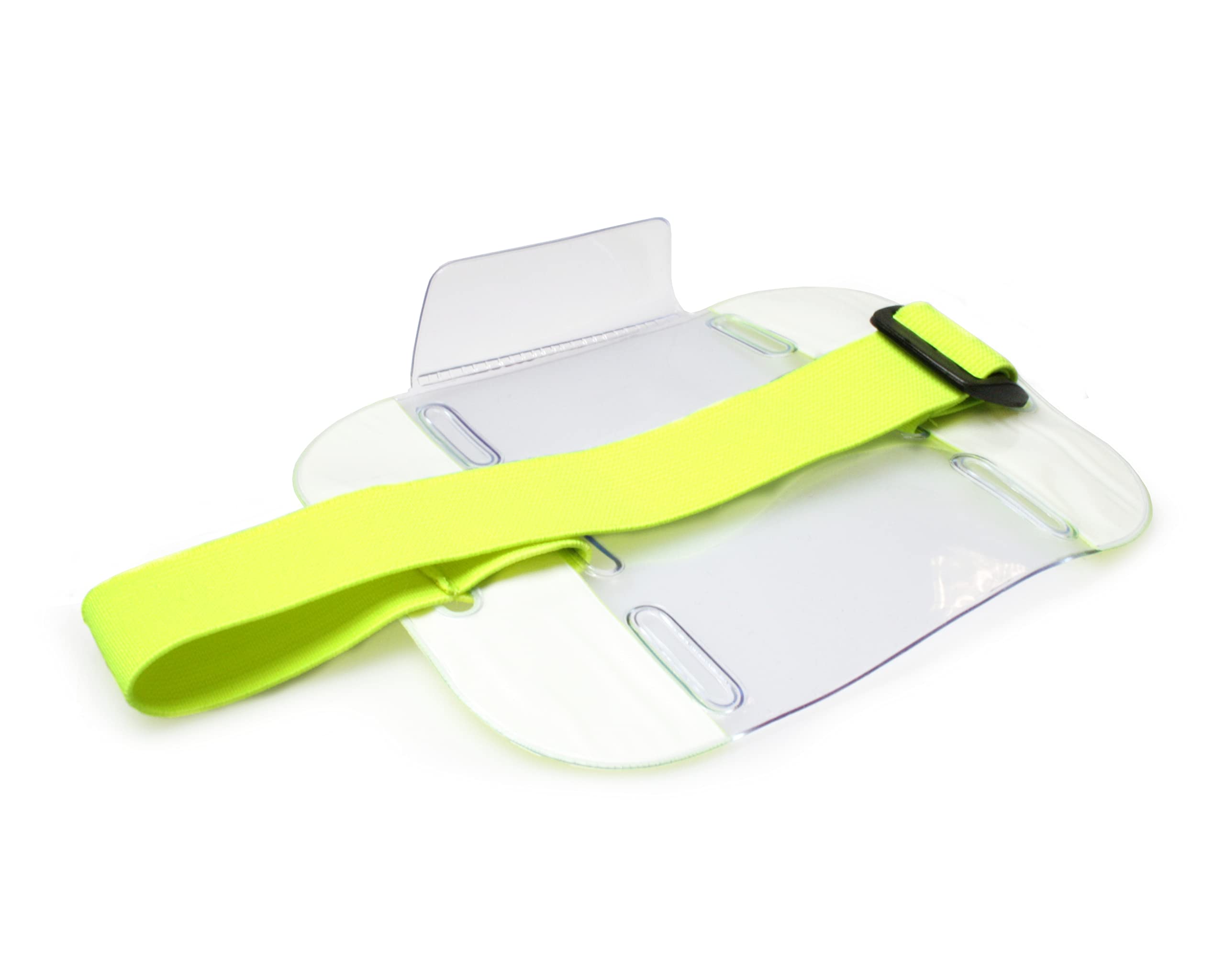 Customcard ltd Security Armband Reflective Yellow ID Card Holder Adjustable Strap (Pack of 25) - Image 2