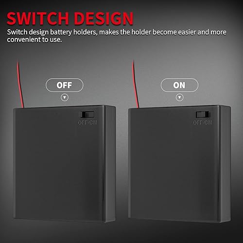 Miniatura 4 de DAIERTEK Paquete de soporte de batería AA individual soporte de batería AA, 2 soportes de batería AA, 3 soportes de batería AA, 4 soportes de