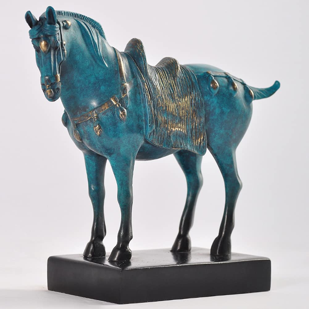 フランクリンミント 金属製馬の彫刻 ブロンズ 銅 Amazon.co.jp