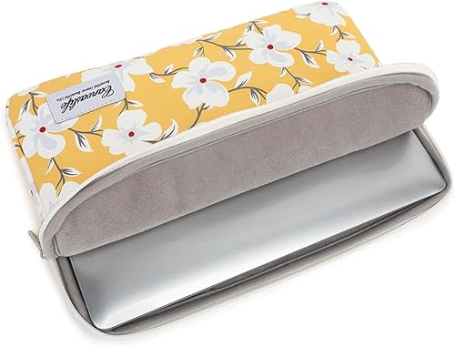 Miniatura 10 de Canvaslife Patrón de mármol azul 13 pulgadas lona portátil manga con bolsillo 13 pulgadas 13.3 pulgadas portátil caso 13.1