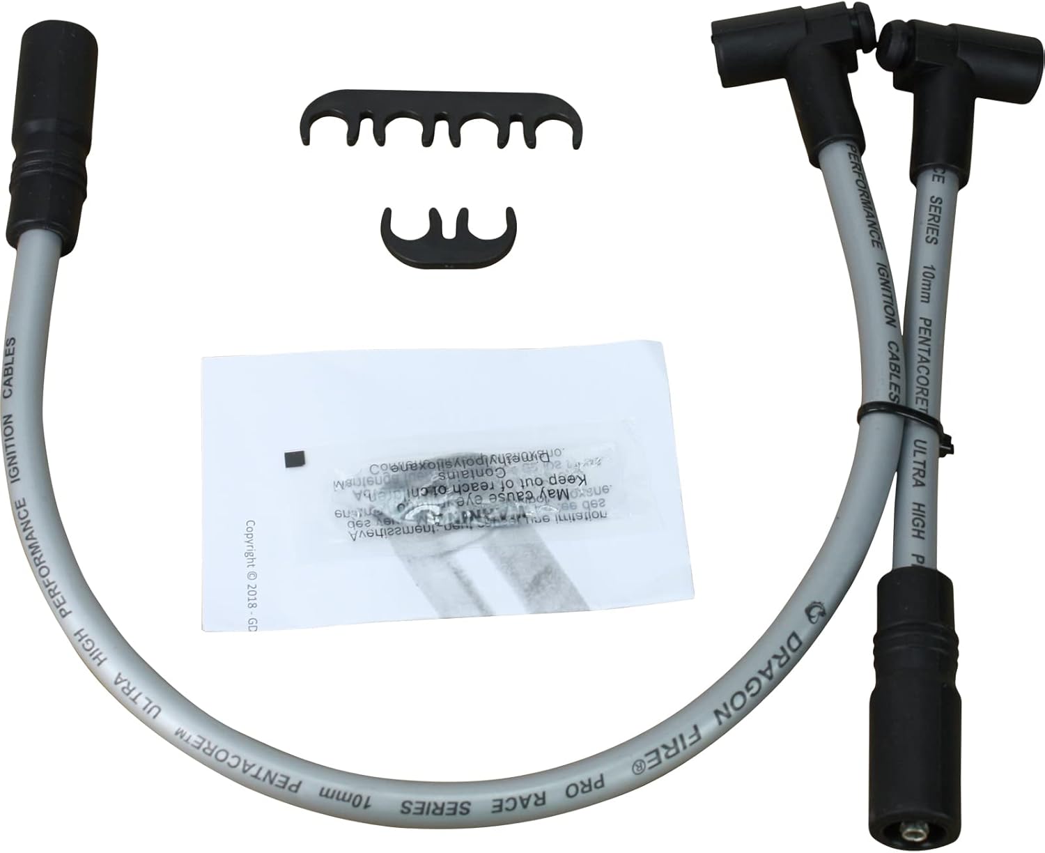 AIP Electronics Dragon Fire Ultra Low 40 Ohm per/ft. Pro Series High Performance Spark Plug Wire Set for 2000-17 Harley Davidson Softail Fatboy Models OEM Fit PWJ189-PRO