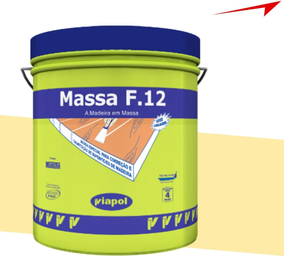Massa Para Calafetar F12 Viapol 1 65kg Marfim Amazon br massa-para-calafetar-f12-viapol-1-65kg-marfim-amazon-br
