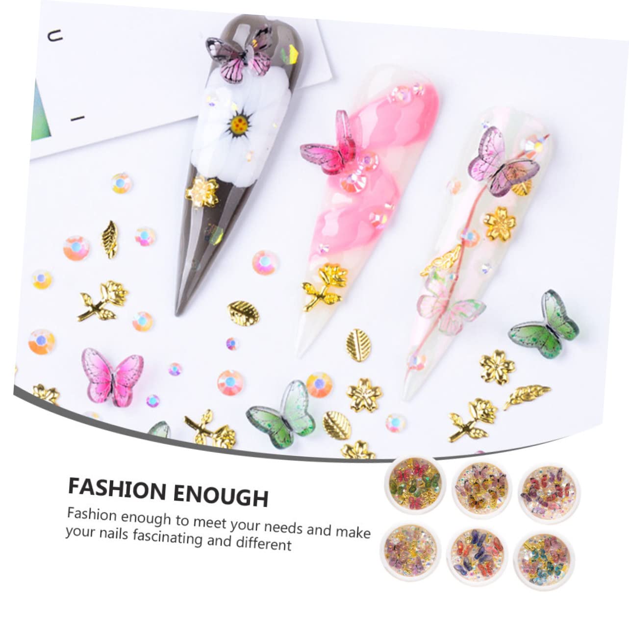 Ipetboom Decoraciones De Uñas De y Cajas Para Manicura Accesorios Para Diseño De Uñas