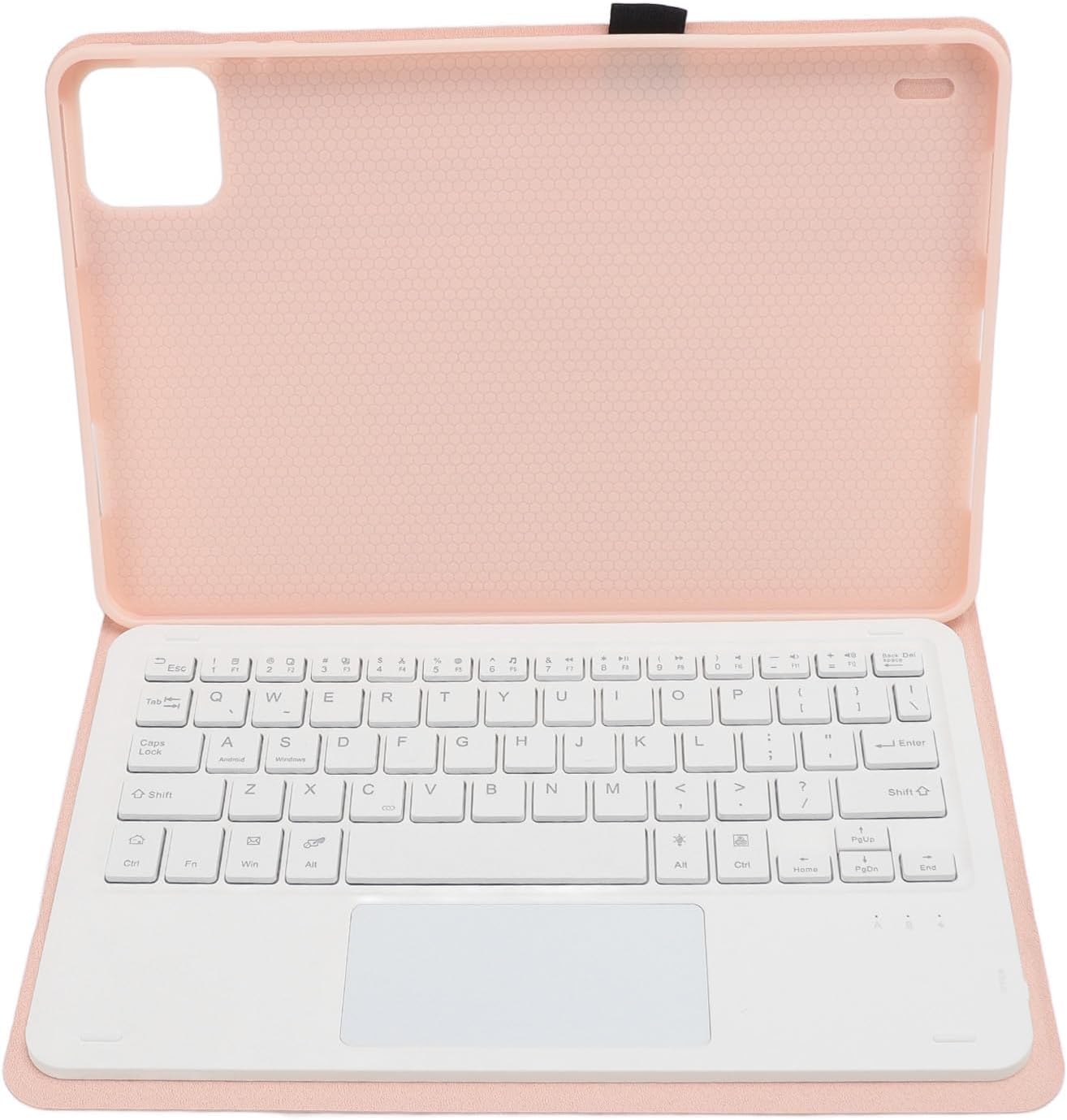 Focket Touchpad Keyboard Case for Pad 6 6 Pro 11 Inch, Backlit Wireless Trackpad Keyboard with Slim Stand Cover Magnetically Detachable for Tablet (Pink)