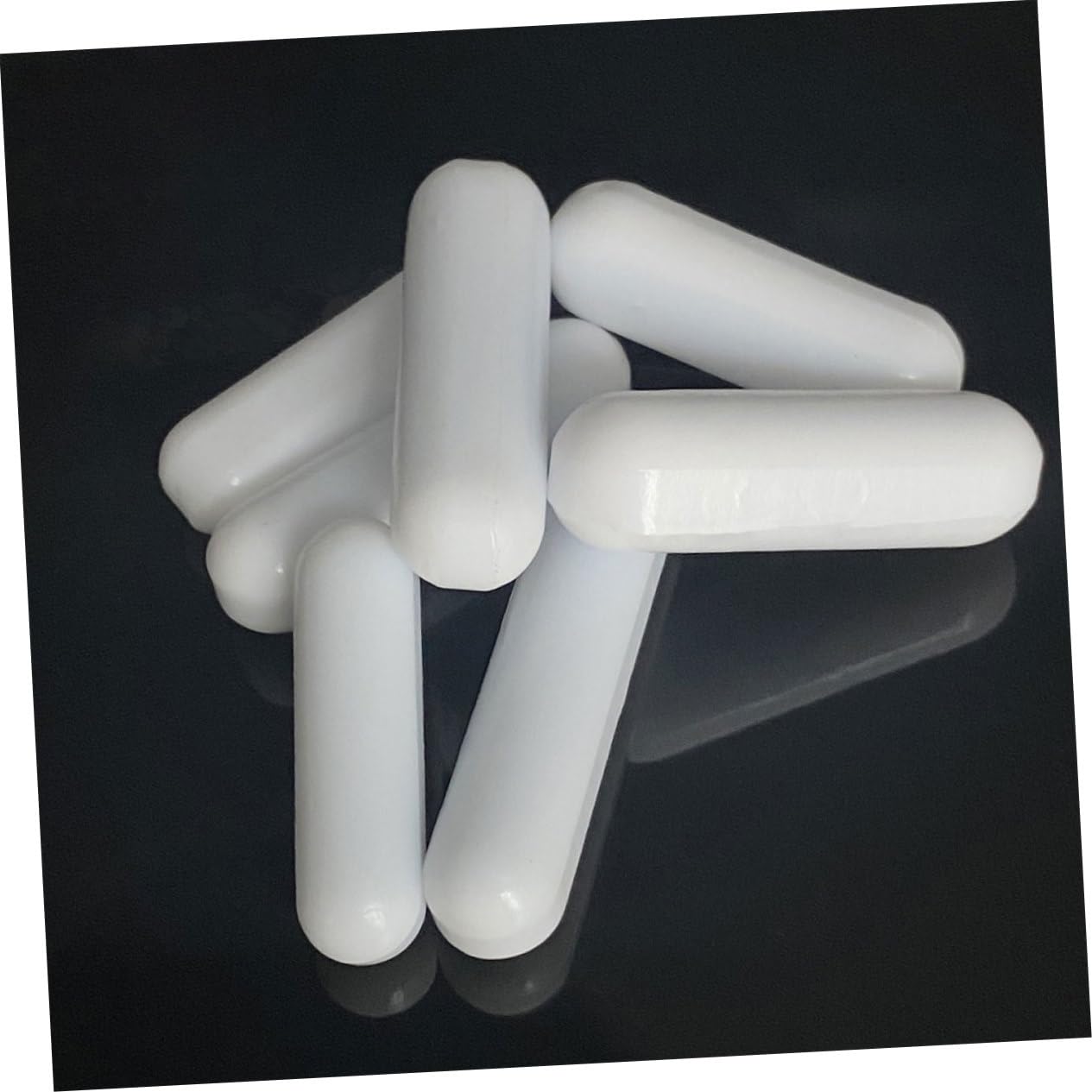 Gatuida 48piezas Magnet Bar De Agitación De Laboratorio Resistente Altas Temperaturas Para Experimentos Científicos y Mezcla De Líquidos Universidades y Laboratorios