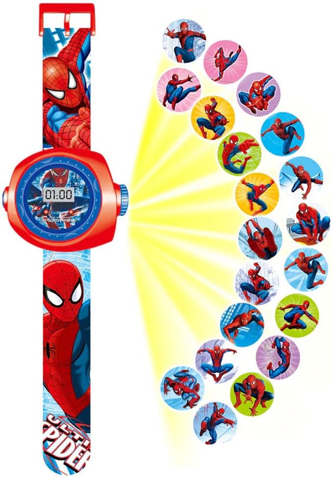 Projector Watch 24 Figures Spiderman Super Heroes, SpiderMan