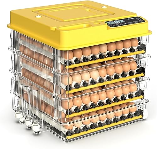 Incubadora de huevos - Incubadora de huevos 2026 con giro automático de huevos y control de humedad, criador grande de aves de corral para pollos,