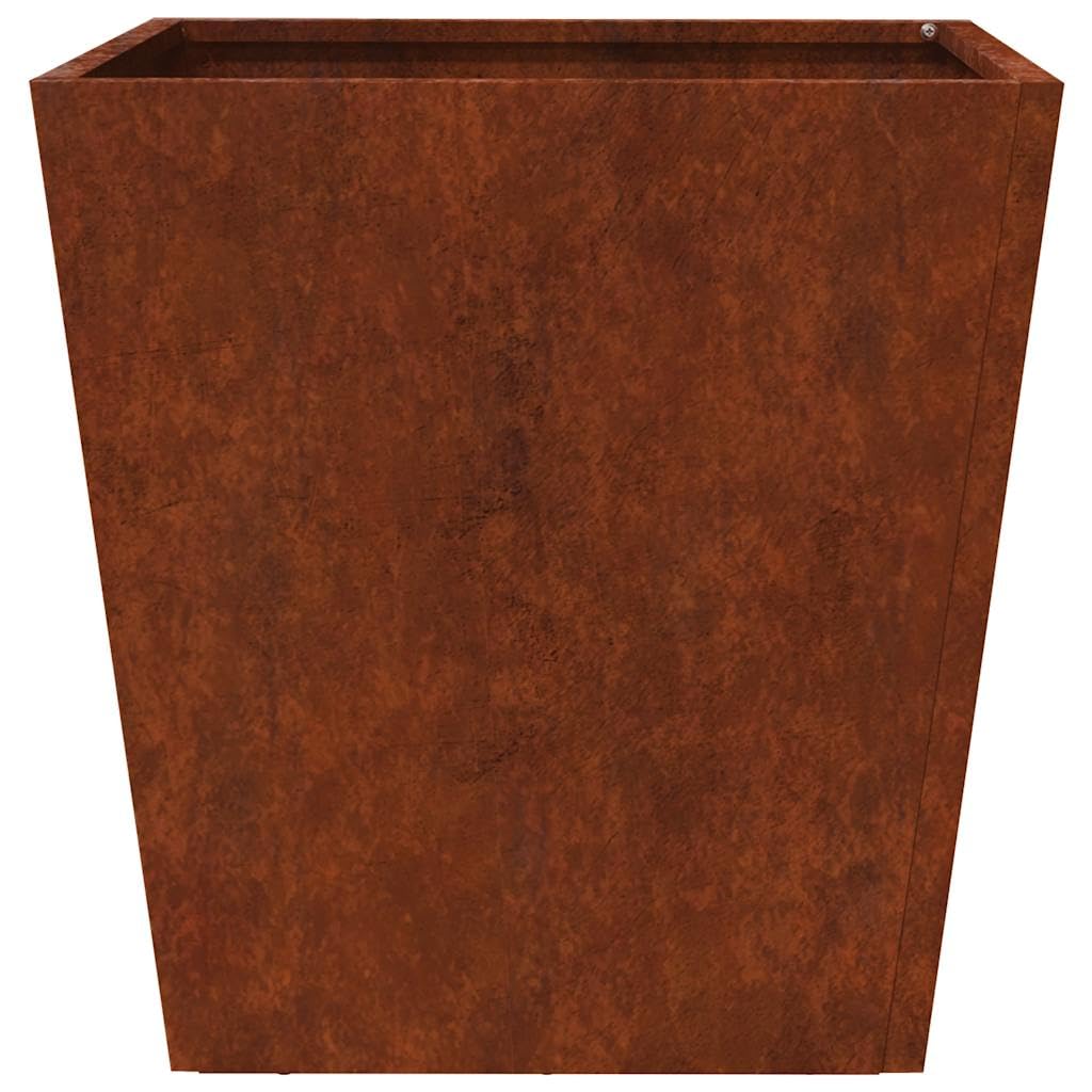 Jardinière Carrée 40x40 cm en Acier Corten Résistant aux Intempéries pour Balcon Jardin Terrasse, Bac à Fleurs Grand Volume sans Drainage, Décoratif Durable