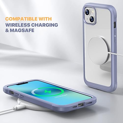 Miniatura 936 de Diaclara - Funda diseñada para iPhone 14 Pro Max, resistente, de cuerpo completo, con protector de pantalla sensible al tacto y antiarañazos + Blanco