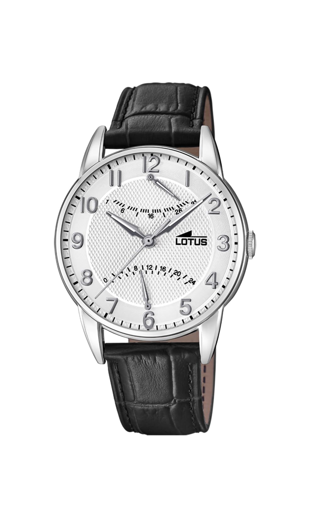 Lotus Orologio Uomo Multi-quadrante Al Quarzo – Cassa Acciaio 41mm, Cinturino In Pelle Blu Con Finta Pelle Di Coccodrillo, Impermeabile 3 Bar, Modello 18429/7