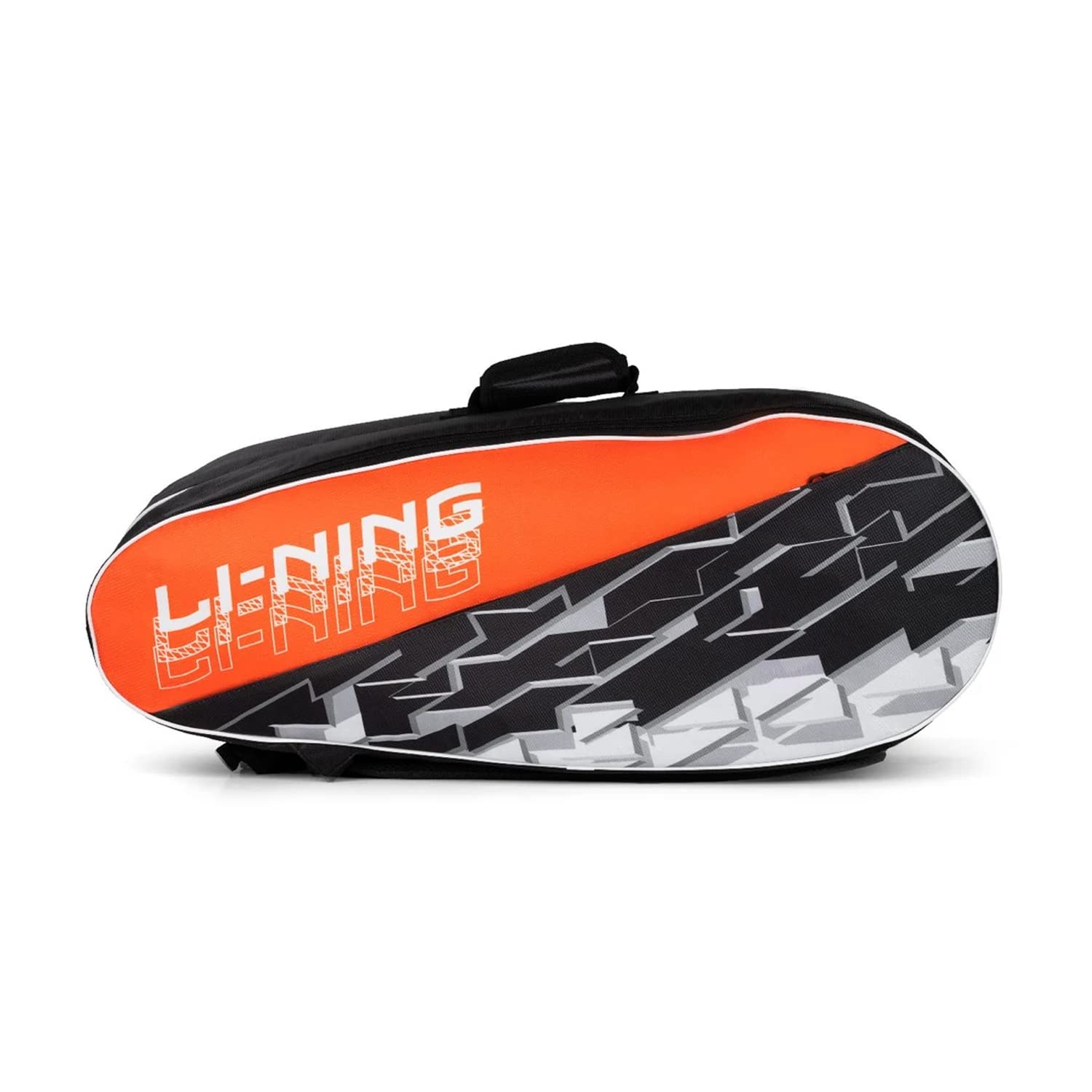 Li-Ning Polygon Double Compartment with Side Pouch (6in1) Badminton Kit Bag Black