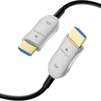 CL3定格HDMIケーブル、8K 48Gbps 光ファイバー超高速ロングHDMI Amazon.com: BlueRigger 8K Fiber Optic HDMI Cable 25FT