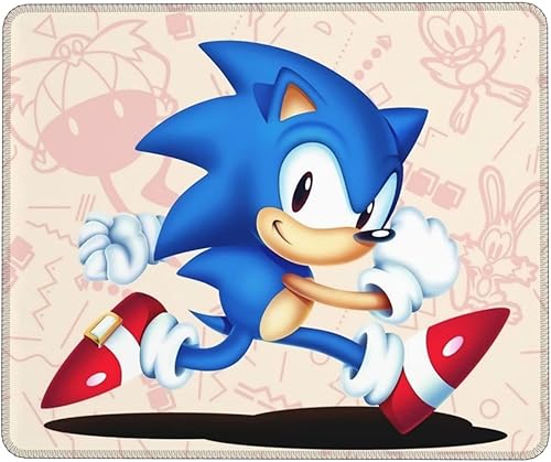 Alfombrilla de mouse para juegos de anime, diseño de dibujos animados, lindo tapete de escritorio para oficina, computadora, borde cosido, tamaño de