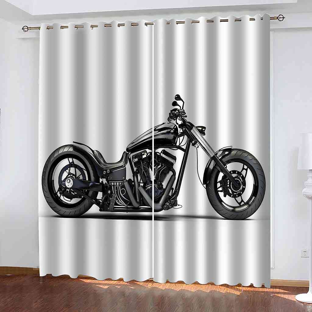 Rideaux chambre enfant moto pour créer un espace de jeu calme