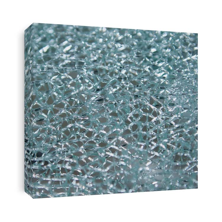 CafePress Canvas Wall Art Abstract Broken Glass Ready to Hang for Living Room, Bedroom or Office