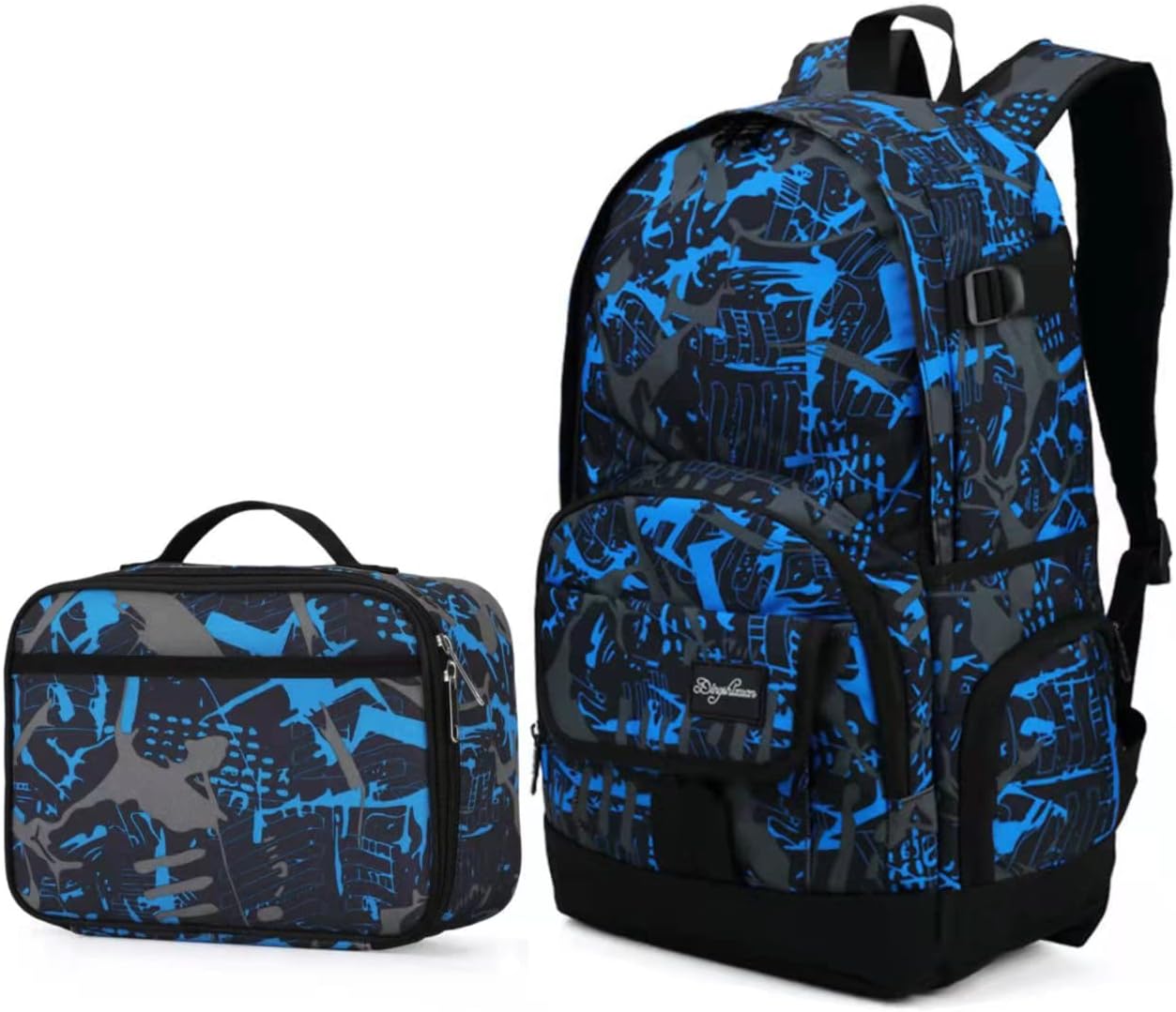 rickyh style Boys and Girls Kids Backpacks, Lightweight Backpack 18.5 x 13.75 x 8.75 Inches lunch bags 10 x 8 x 3.8 Inches Kids Backpacks for School and Travel, BPA Free