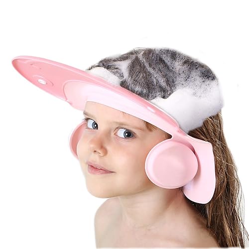 Miniatura 10 de Gorro de ducha para bebé gorro de baño gorro ajustable para la cabeza del niño visera para enjuagar el cabello para evitar que el agua entre en los