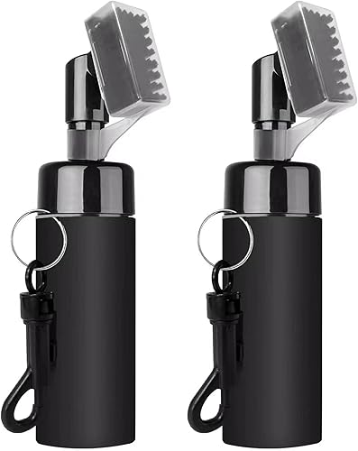 QOOMABA Cepillo limpiador de palos de golf - Cepillo de limpieza de golf con 5 onzas de agua, cepillo de golf con cerdas de nailon rígidas,