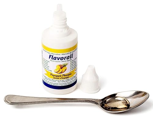 Miniatura 5 de Flavorall - Stevia saborizada de 1.7 fl oz, placer de piña, 25 sabores, gotas líquidas de stevia, edulcorante cero calorías, gotas de stevia