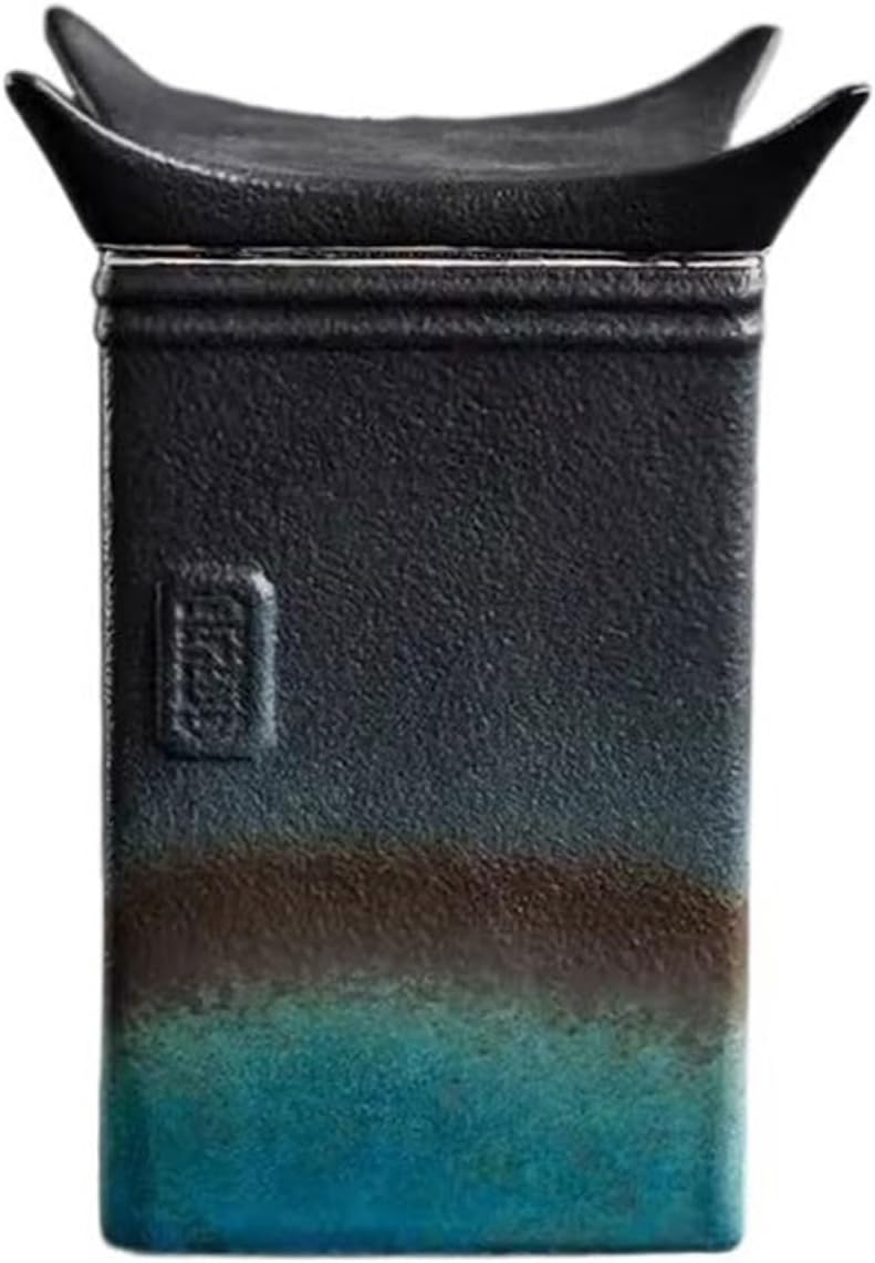 Tea Tin Rough Pottery Household Sealing Jar Creative Kung Fu Tea Set Small Storage Canister Bin Container