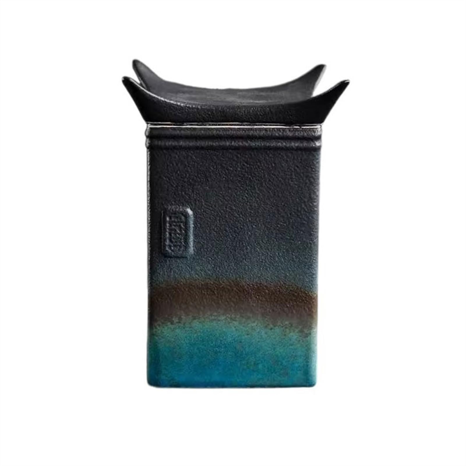 HLHLOP777 Kitchen Storage Jar Rough Pottery Household Sealing Jar Creative Kung Fu Tea Set Small Storage Canister Bin ﻿ Leaf Tea Jar