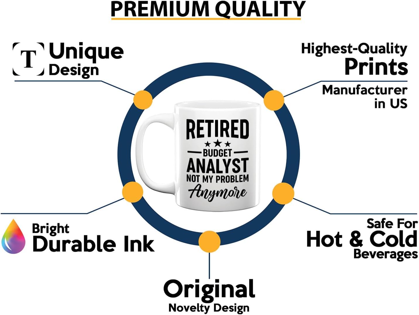 Retired Accountant Coffee Mug 11oz White -Retired Budget Analyst - CPA Auditor Accounting CFO Tax Preparer Consultant Secretary Actuary image 3