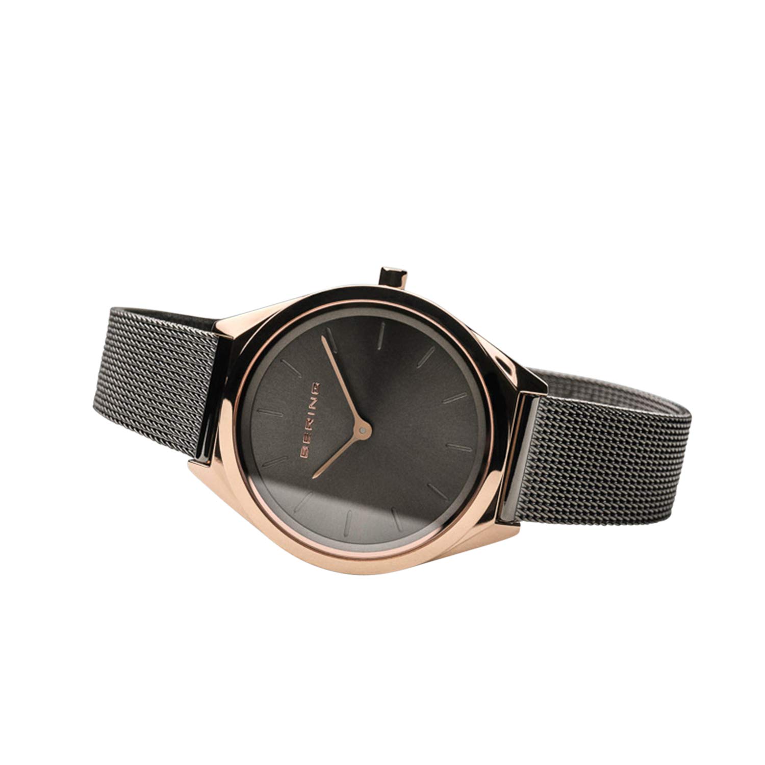 Bering Unisex Quarz Uhr | Armbanduhr 31 mm Edelstahlgehäuse und Zifferblatt | Milanaisearmband | Saphierglas | 3 ATM | 17031