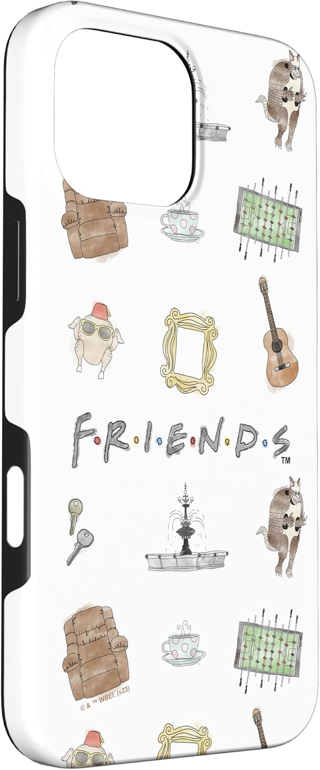 iPhone 16 Pro Max Friends Classic 90's Television Cartoon Icons Case
