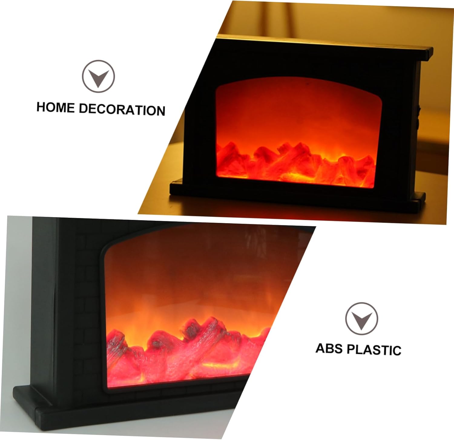 1pc Led Creative Flame Lamp Decorative Christmas Light for Home Battery USB Operated Nordic Style Fireplace Ornament for Holiday Tabletop Decor