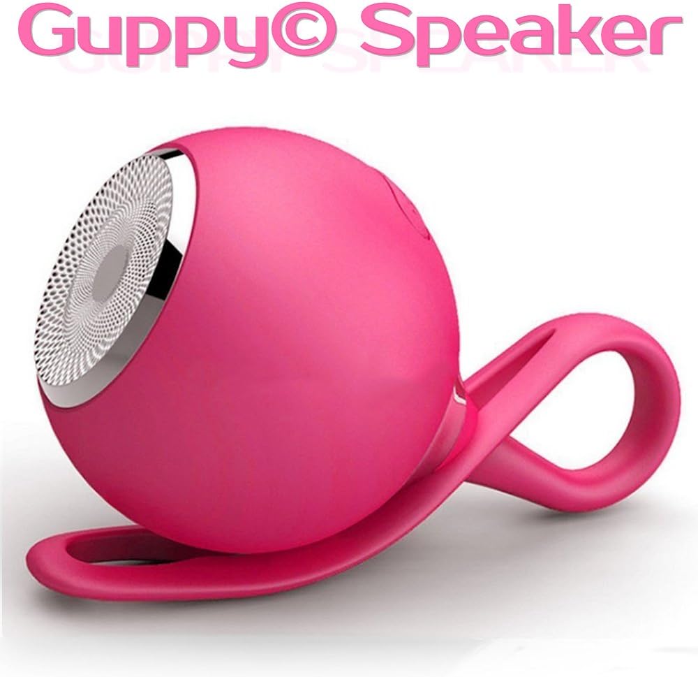 Guppy Waterproof Bluetooth TF Card Shower Speaker Wireless Portable Audio Kid-friendly Built-in Control Buttons Multifunction Safety Strap Lanyard for Bath Pool Car Beach Indoor and Outdoor Use