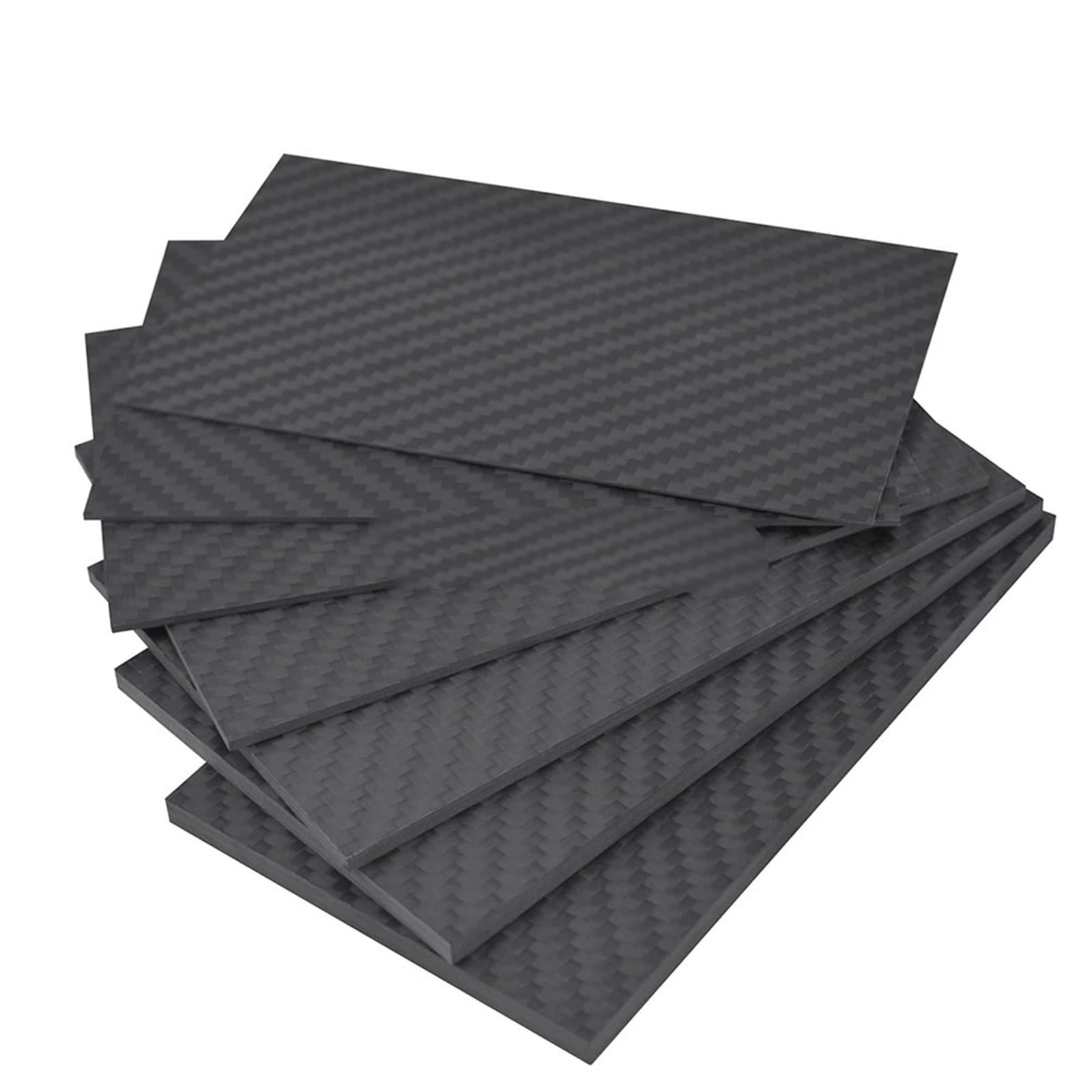 125mm X 75mm 0.5mm 1mm 1.5mm 2mm 3mm 4mm 5mm Carbon Fiber Plate Panel Sheets Matte High Composite Hardness Material 125 X 75 mm 3k Carbon Fiber(5.0mm Thickness)