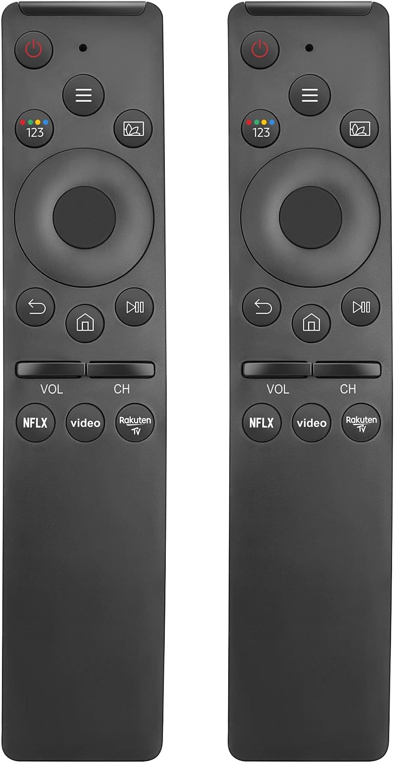 (Pack of 2) Universal Remote Controls for All Samsung TV LED QLED UHD SUHD HDR LCD Frame Curved Solar HDTV 4K 8K 3D Smart TVs, with Shortcut Buttons for NeIflix