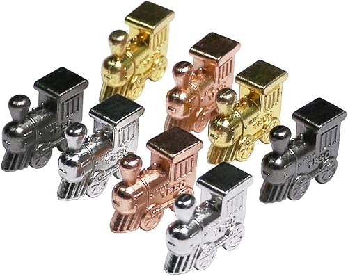 Exqline Juego de marcadores de tren para dominó de tren mexicano, juego de 8 a 4 colores individuales para trenes mexicanos