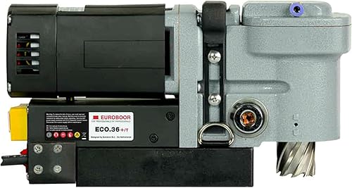 Miniatura 4 de Prensa de taladro magnética - Máquina de perforación portátil de 9.5 A con capacidad de corte anular de 1 9/16" y función de roscado - ECO.36+/T