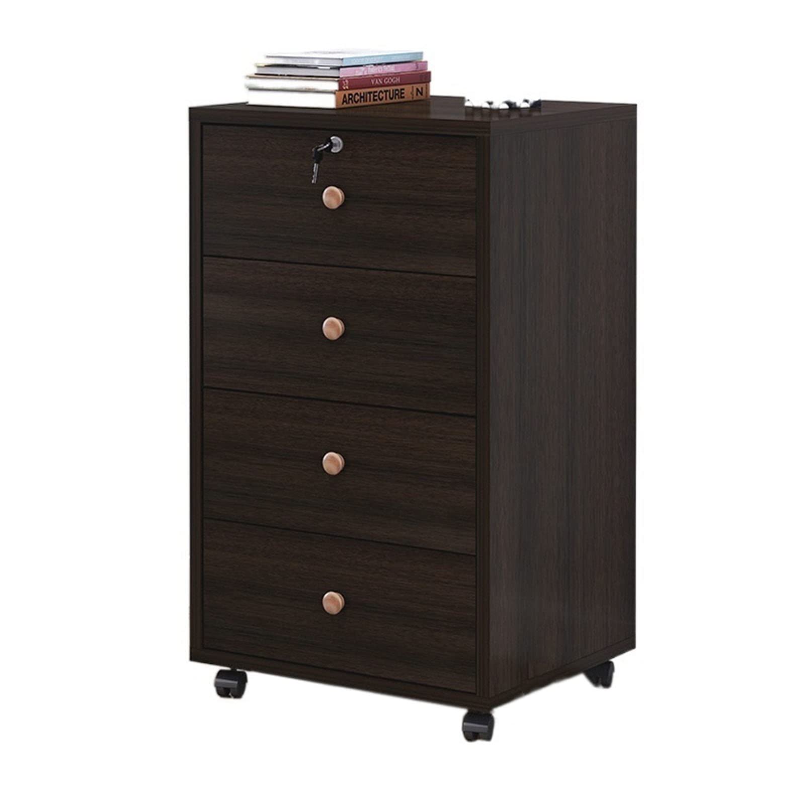 Aioneer Wooden Lateral File Cabinet Able Drawer Mobile Design For Office Storage Stylish Lagerschrank For Organizing Documents And Supplies-C3-Einheitsgr??e