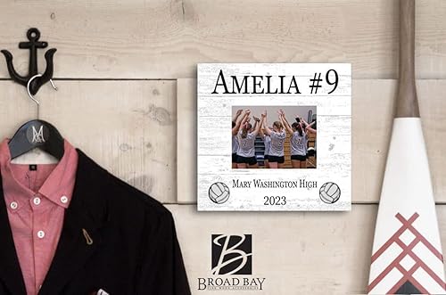 Miniatura 4 de Broad Bay Placa de premio de reconocimiento deportivo, foto, nombre, número y equipo personalizados, regalo de fin de temporada de secundaria o MVP,