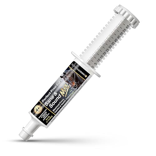 Perfect Prep EQ Sane and Sound MAX - Pasta calmante para caballos, acción larga, máxima fuerza calmante para la solidez y la ansiedad, mostrada