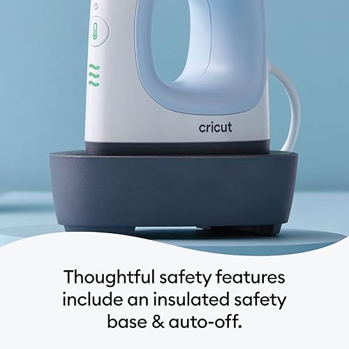Miniatura 5 de Cricut Easy Press Mini máquina de prensa de calor Zen Blue y Cricut Easy Press Mat Bundle - Pequeña prensa de hierro portátil para camisas, zapatos,
