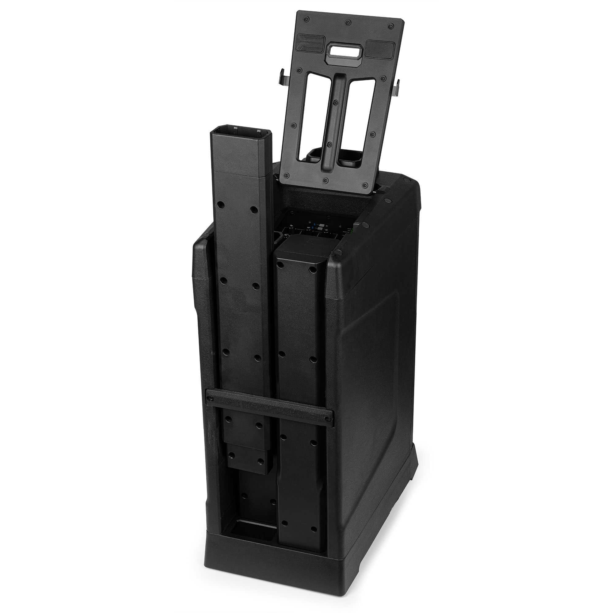 VONYX Pack Système Sono Colonne Active VX820-800 Watts, Bluetooth, DSP, 4 Canaux, Subwoofer 8", 6X Tweeters 2.5", Entrées Combo, Stéréo TWS, Une Sono Idéal pour la Maison et Les Petits DJs